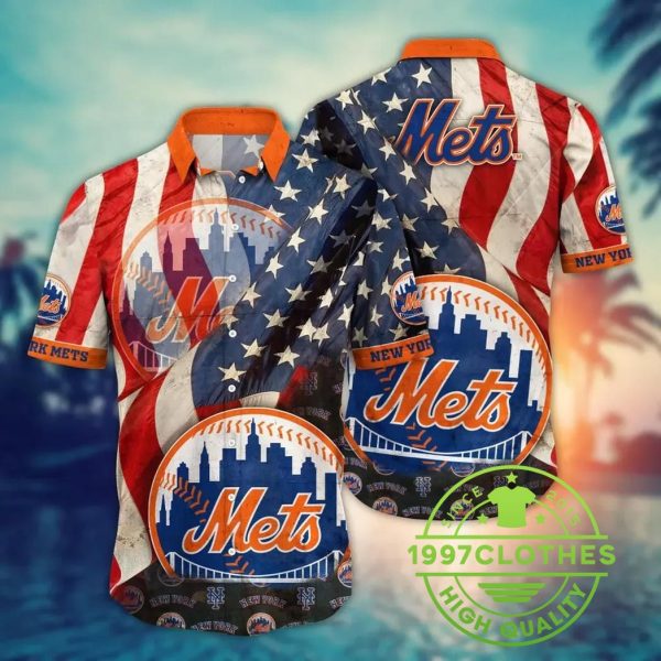 New York Mets MLB Flower Aloha Hawaiian Shirt 7, MLB Hawaiian Shirt