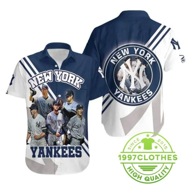 New York Yankees Fathers Day Gift Baseball Fans Hawaiian Shirt, MLB Hawaiian Shirt