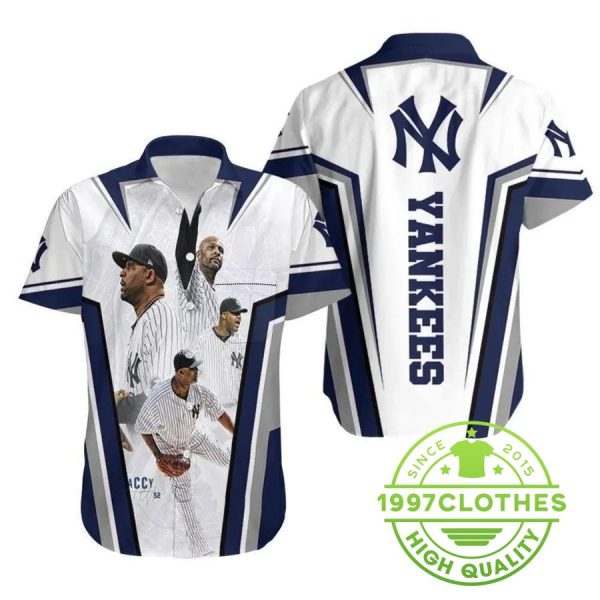 New York Yankees Hawaiian Shirt Great Players Gift For Baseball Fans, MLB Hawaiian Shirt