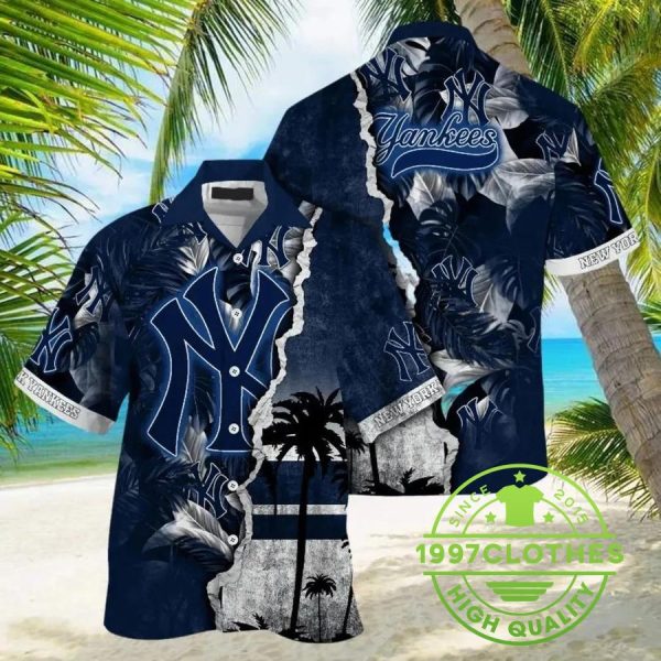 New York Yankees Hawaiian Shirt MLB Aloha Shirt, MLB Hawaiian Shirt