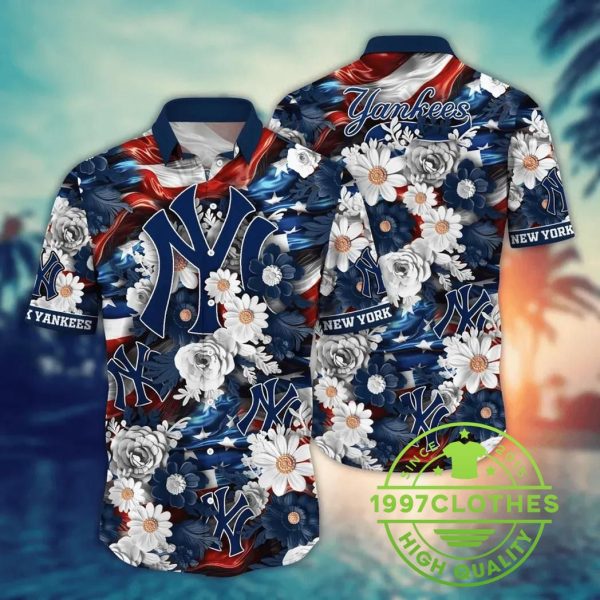 New York Yankees MLB Aloha Hawaiian Shirt, MLB Hawaiian Shirt