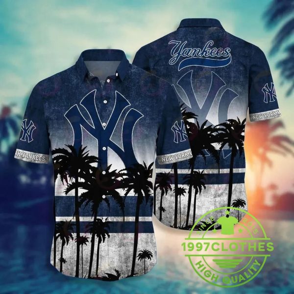 New York Yankees MLB Aloha Hawaiian Shirt Style Hot Trending Summer, MLB Hawaiian Shirt