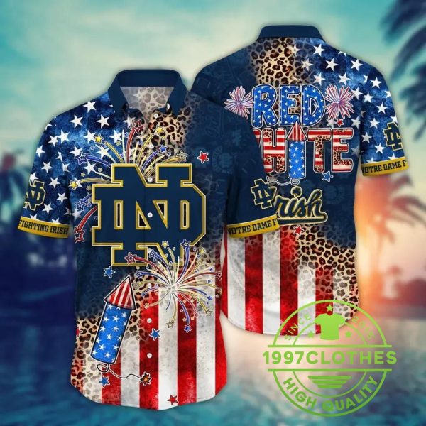 Notre Dame Fighting Irish NCAA Aloha Hawaiian Shirt 2, Notre Dame Fighting Irish Hawaiian Shirt