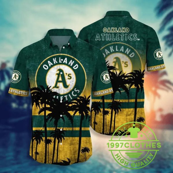 Oakland Athletics MLB Aloha Hawaiian Shirt, MLB Hawaiian Shirt