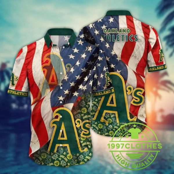 Oakland Athletics MLB Flower Aloha Hawaiian Shirt 6, MLB Hawaiian Shirt