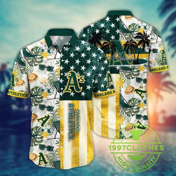 Oakland Athletics MLB Flower Aloha Hawaiian Shirt 7, MLB Hawaiian Shirt