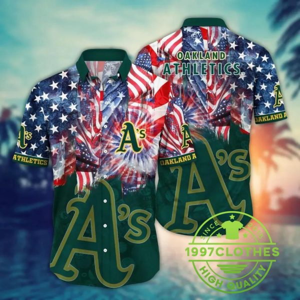 Oakland Athletics MLB Flower Aloha Hawaiian Shirt 8, MLB Hawaiian Shirt