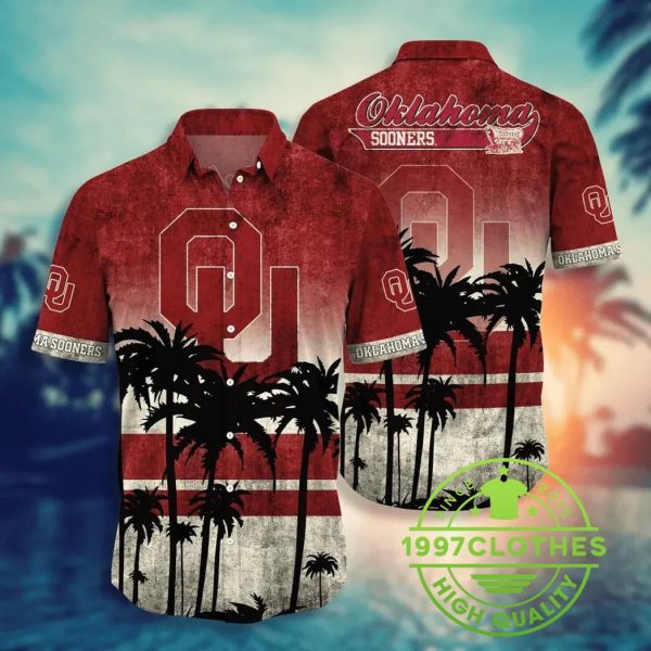 Oklahoma Sooners Aloha Hawaiian Shirt, Oklahoma Sooners Hawaiian Shirt