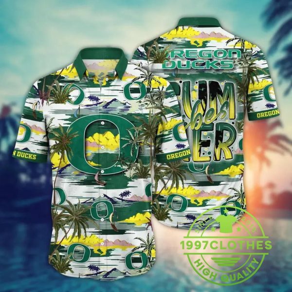 Oregon Ducks NCAA Flower Aloha Hawaiian Shirt 6, Oregon Ducks Hawaiian Shirt