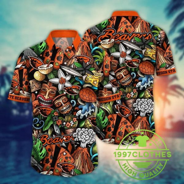 Oregon State Beavers NCAA Flower Aloha Hawaiian Shirt 3, Oregon State Beavers Hawaiian Shirt