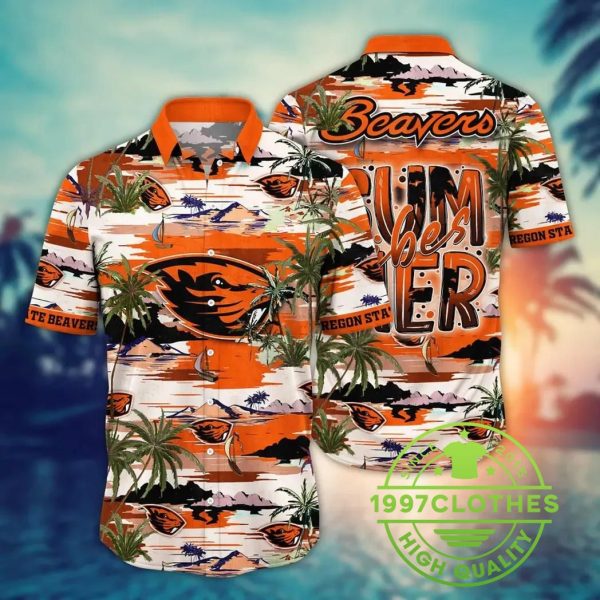 Oregon State Beavers NCAA Flower Aloha Hawaiian Shirt 5, Oregon State Beavers Hawaiian Shirt