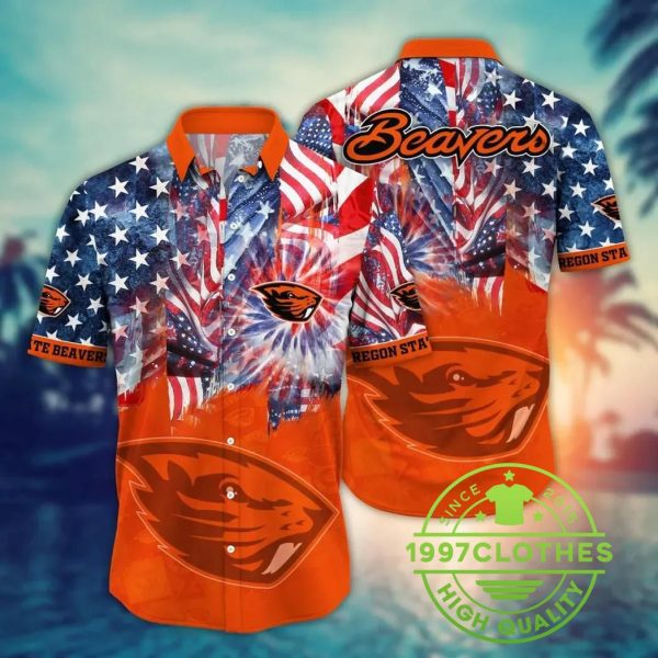 Oregon State Beavers NCAA Flower Aloha Hawaiian Shirt 7, Oregon State Beavers Hawaiian Shirt