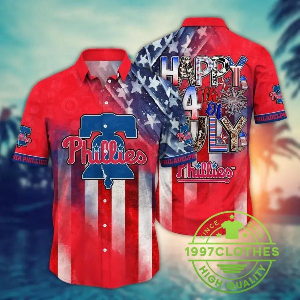 Philadelphia Phillies MLB Aloha Hawaiian Shirt 1, MLB Hawaiian Shirt