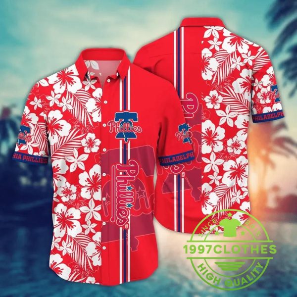 Philadelphia Phillies MLB Flower Aloha Hawaiian Shirt 10, MLB Hawaiian Shirt