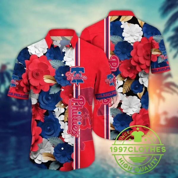 Philadelphia Phillies MLB Flower Aloha Hawaiian Shirt 11, MLB Hawaiian Shirt