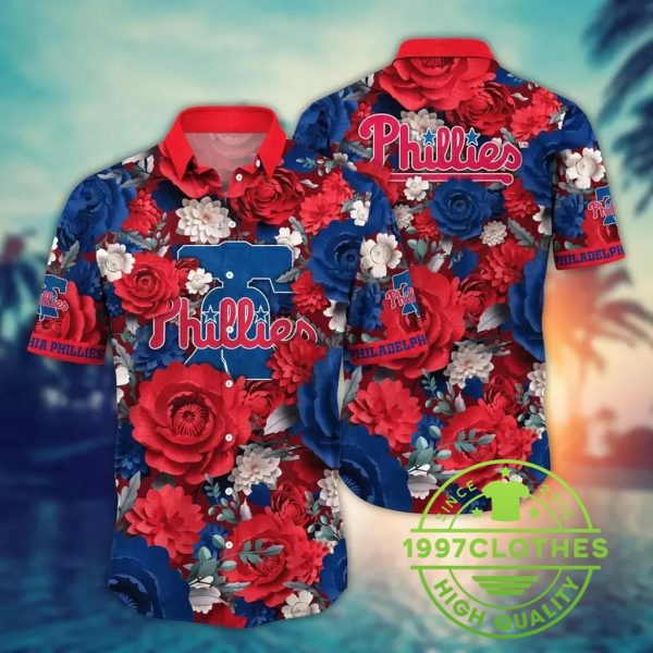 Philadelphia Phillies MLB Flower Aloha Hawaiian Shirt 3, MLB Hawaiian Shirt