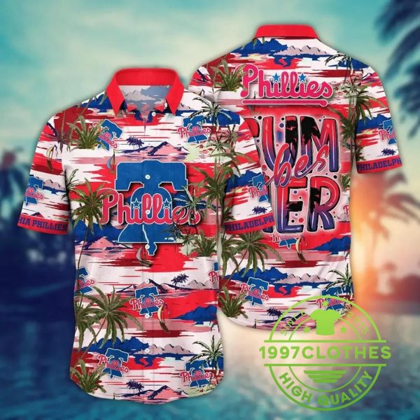 Philadelphia Phillies MLB Flower Aloha Hawaiian Shirt 5, MLB Hawaiian Shirt