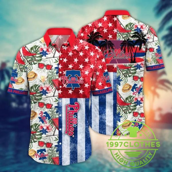 Philadelphia Phillies MLB Flower Aloha Hawaiian Shirt 7, MLB Hawaiian Shirt