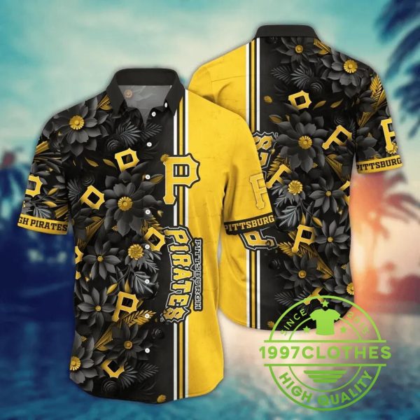 Pittsburgh Pirates MLB Flower Aloha Hawaiian Shirt, MLB Hawaiian Shirt