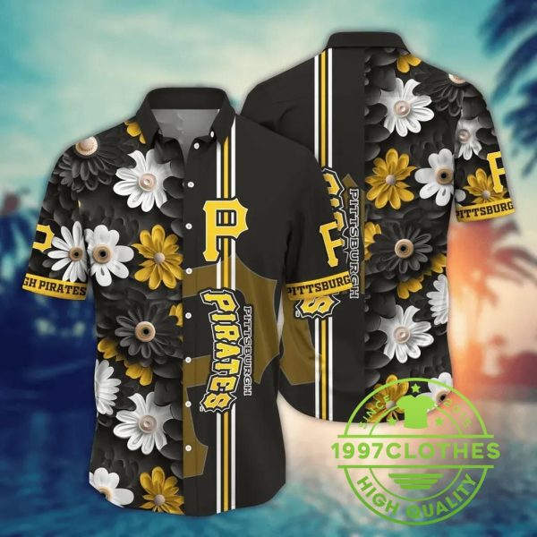 Pittsburgh Pirates MLB Flower Aloha Hawaiian Shirt 9, MLB Hawaiian Shirt