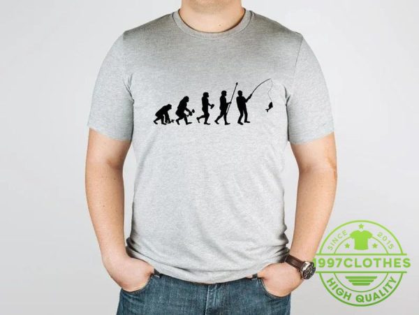 Evolution Fishing Shirt, Funny Fishing Shirt, Fishing Shirt