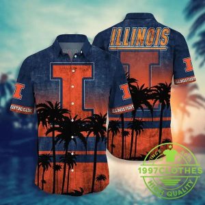 Illinois Fighting Illini Hawaiian Shirt