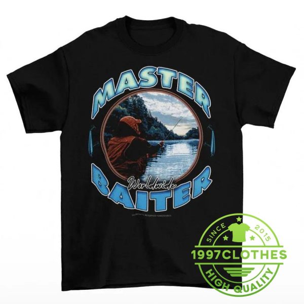 Master Baiter Shirt Funny Fishing Shirts, Funny Fishing Shirt, Fishing Shirt