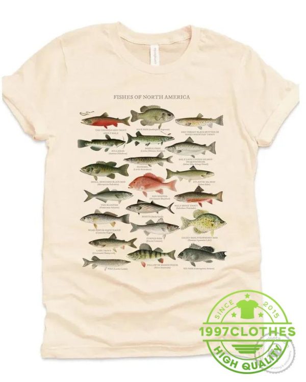 North American Fish Shirt, Funny Fishing Shirt, Fishing Shirt