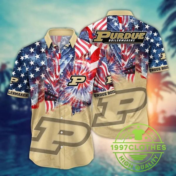 Purdue Boilermakers NCAA Flower Aloha Hawaiian Shirt 9, Purdue Boilermakers Hawaiian Shirt