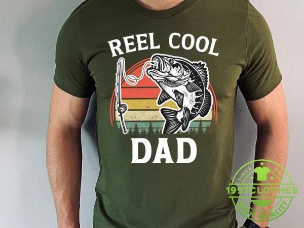 Reel Cool Dad, Fishing Shirt, Fathers Day Fishing Gift, Funny Fishing Shirt