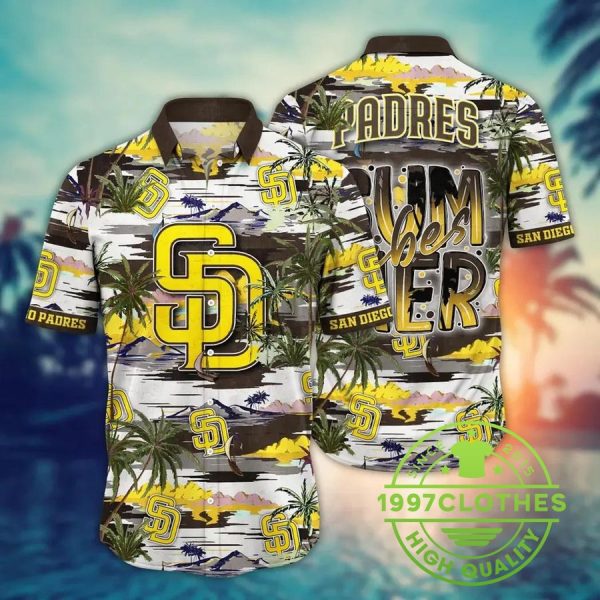 San Diego Padres MLB Flower Aloha Hawaiian Shirt 5, MLB Hawaiian Shirt