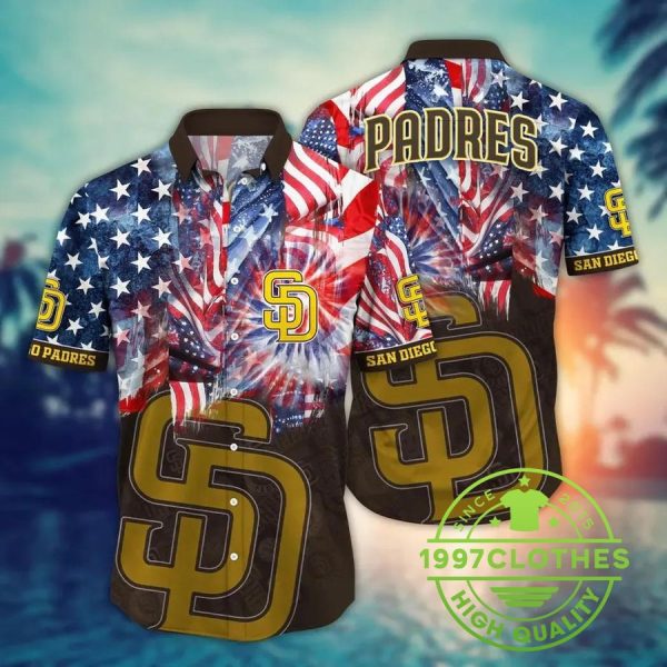 San Diego Padres MLB Flower Aloha Hawaiian Shirt 8, MLB Hawaiian Shirt