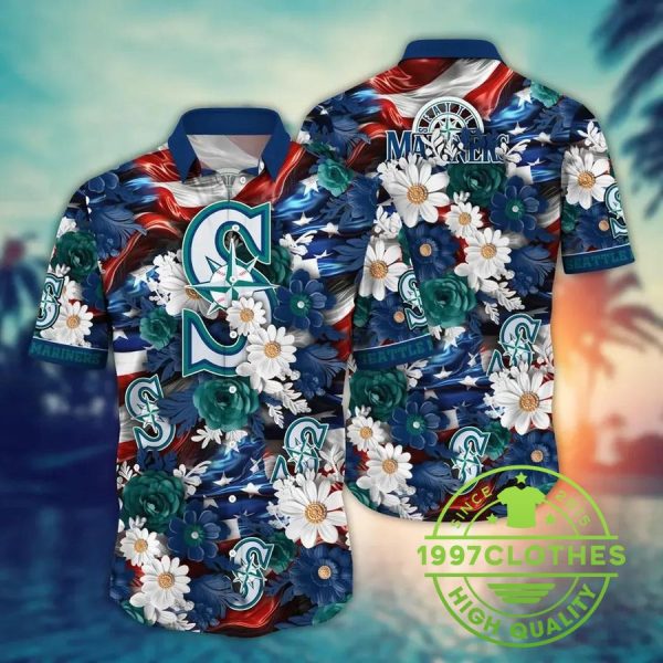 Seattle Mariners MLB Aloha Hawaiian Shirt 1, MLB Hawaiian Shirt