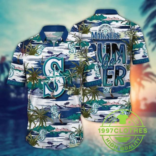 Seattle Mariners MLB Flower Aloha Hawaiian Shirt 5, MLB Hawaiian Shirt