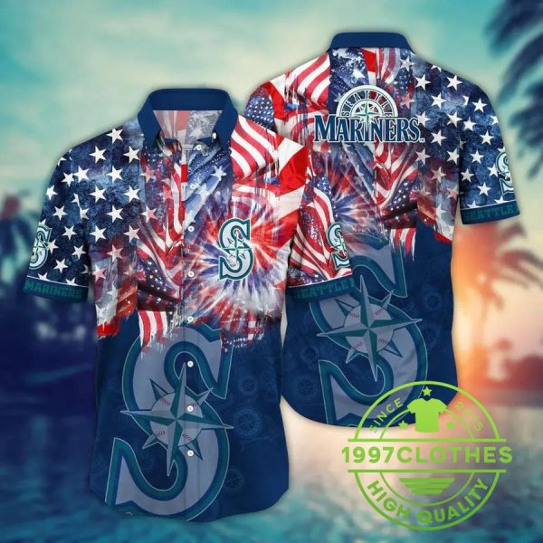 Seattle Mariners MLB Flower Aloha Hawaiian Shirt 6, MLB Hawaiian Shirt