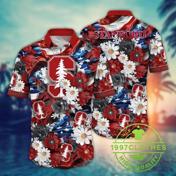 Stanford Cardinal NCAA Aloha Hawaiian Shirt, Stanford Cardinal Hawaiian Shirt