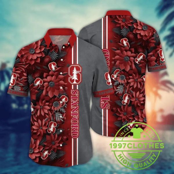 Stanford Cardinal NCAA Flower Aloha Hawaiian Shirt 1, Stanford Cardinal Hawaiian Shirt