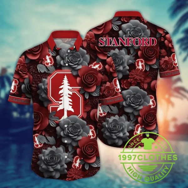 Stanford Cardinal NCAA Flower Aloha Hawaiian Shirt 3, Stanford Cardinal Hawaiian Shirt