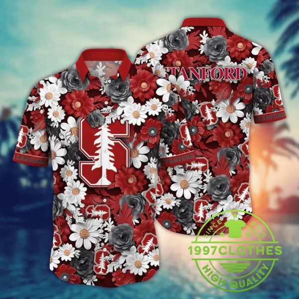 Stanford Cardinal NCAA Flower Aloha Hawaiian Shirt 4, Stanford Cardinal Hawaiian Shirt