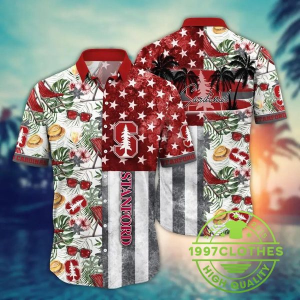 Stanford Cardinal NCAA Flower Aloha Hawaiian Shirt 7, Stanford Cardinal Hawaiian Shirt