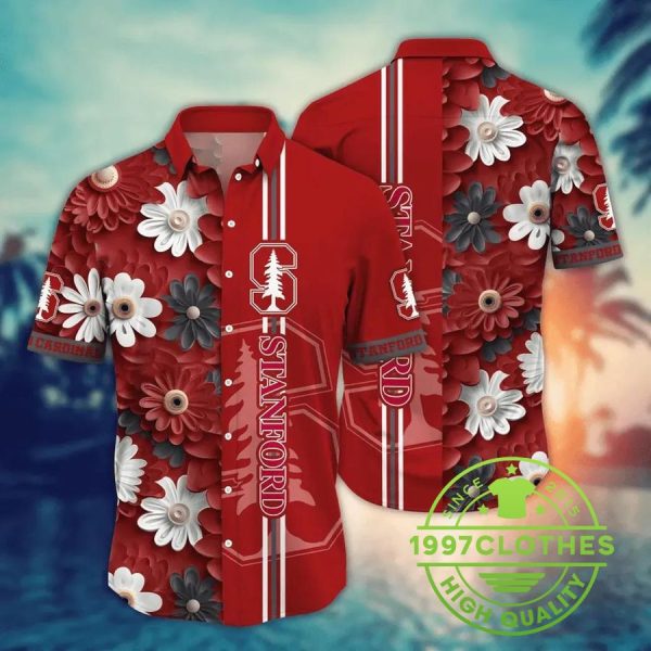 Stanford Cardinal Style Hot Trending Summer NCAA Flower Aloha Hawaiian Shirt, Stanford Cardinal Hawaiian Shirt