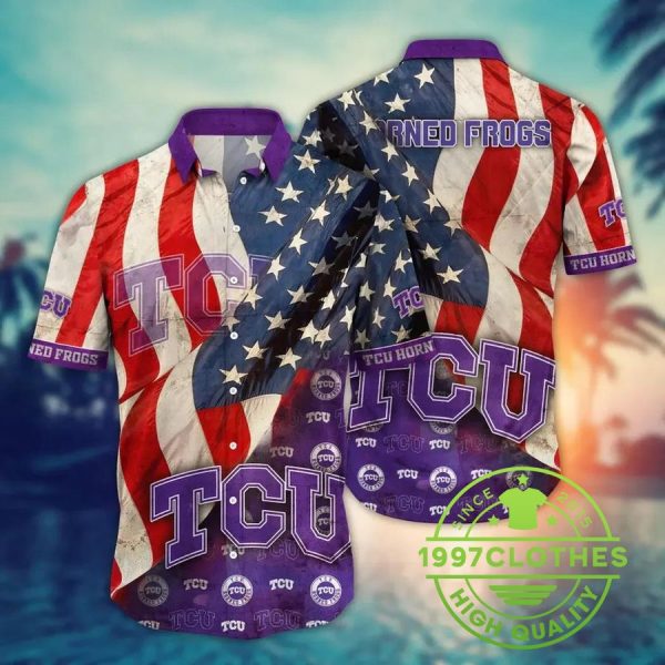 TCU Horned Frogs NCAA Flower Aloha Hawaiian Shirt 6, TCU Horned Frogs Hawaiian Shirt