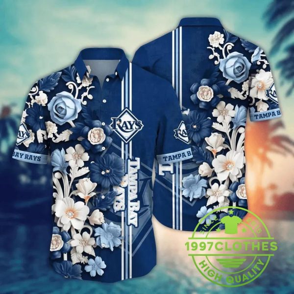 Tampa Bay Rays MLB Flower Aloha Hawaiian Shirt 14, MLB Hawaiian Shirt