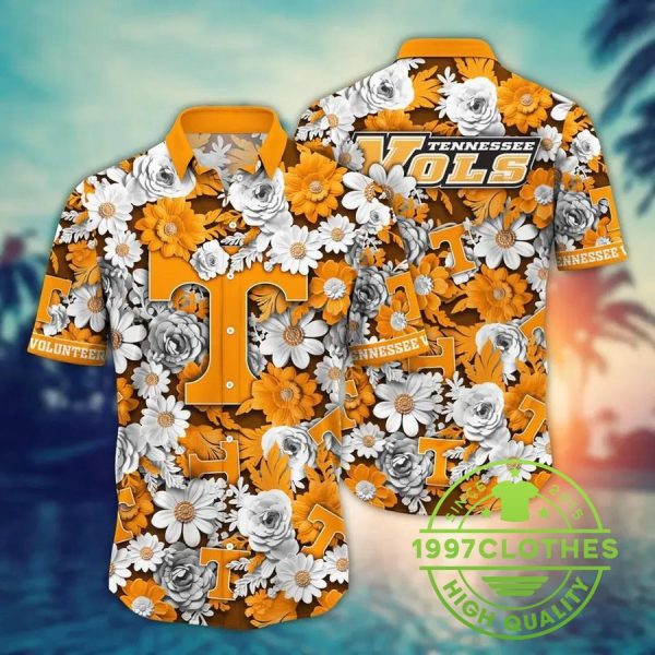 Tennessee Volunteers NCAA Flower Aloha Hawaiian Shirt 6, Tennessee Volunteers Hawaiian Shirt