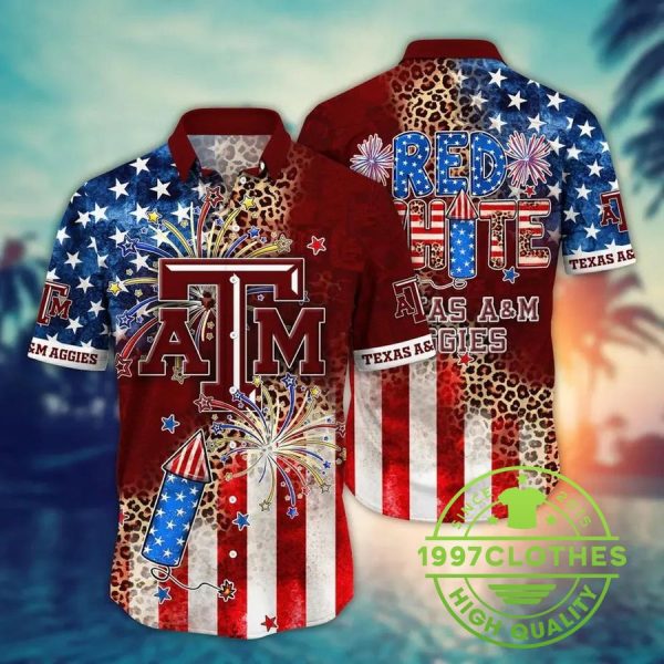 Texas A&M Aggies NCAA Aloha Hawaiian Shirt 2, Texas A&M Aggies Hawaiian Shirt