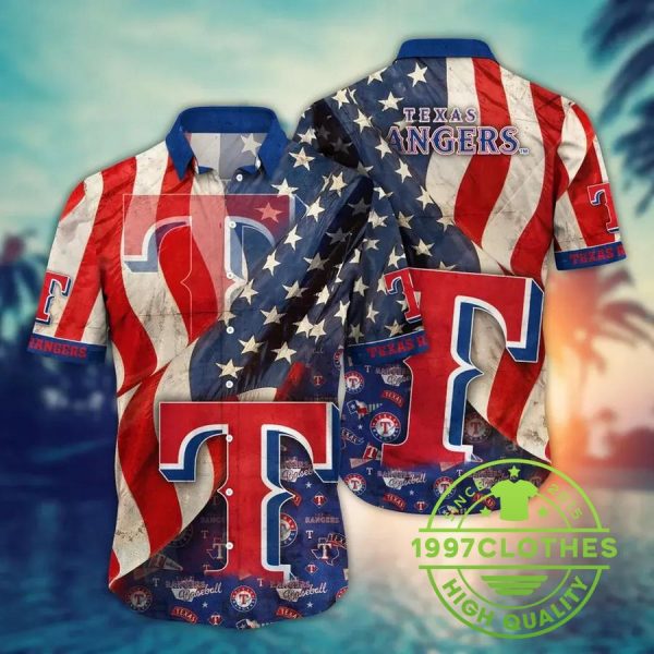 Texas Rangers MLB Flower Aloha Hawaiian Shirt 8, MLB Hawaiian Shirt