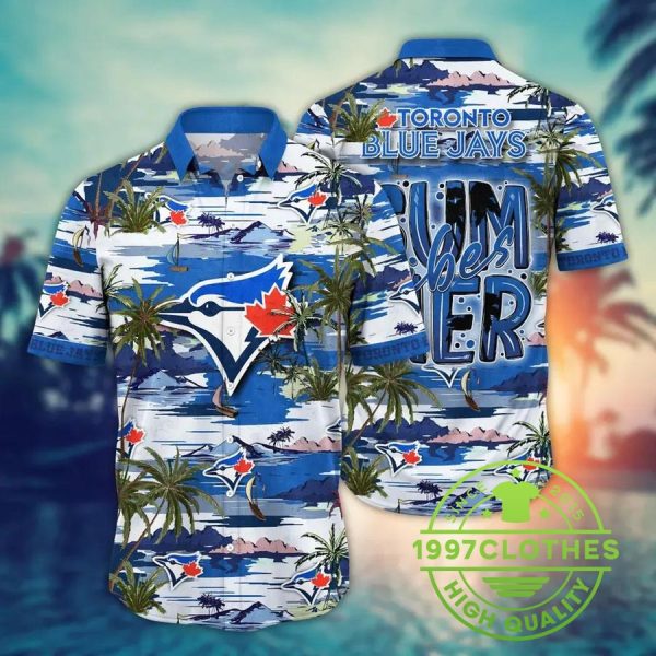 Toronto Blue Jays MLB Flower Aloha Hawaiian Shirt 5, MLB Hawaiian Shirt