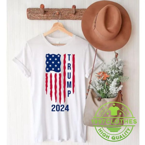 Trump American Flag 2024 Shirt, Trump 2024 Shirt