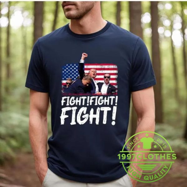 Trump Fight fight Fight Shirt, President Donald Trump Support Shirt, Trump 2024 Election Shirt, Time To Support Trump, We Are With Trump