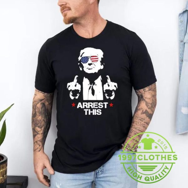 Trump Middle Fingers Funny t shirt, Trump 2024 Shirt, Funny Trump Shirt